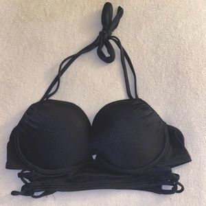 BLACK PUSH-UP BIKINI TOP👙